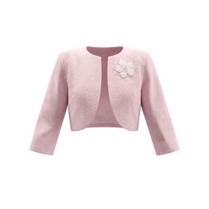 Women's Formal Bolero Evening Dress Wedding Cocktail Coat Pink